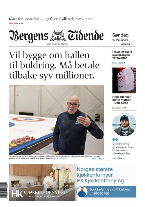 Bergens Tidende 15.3.2026