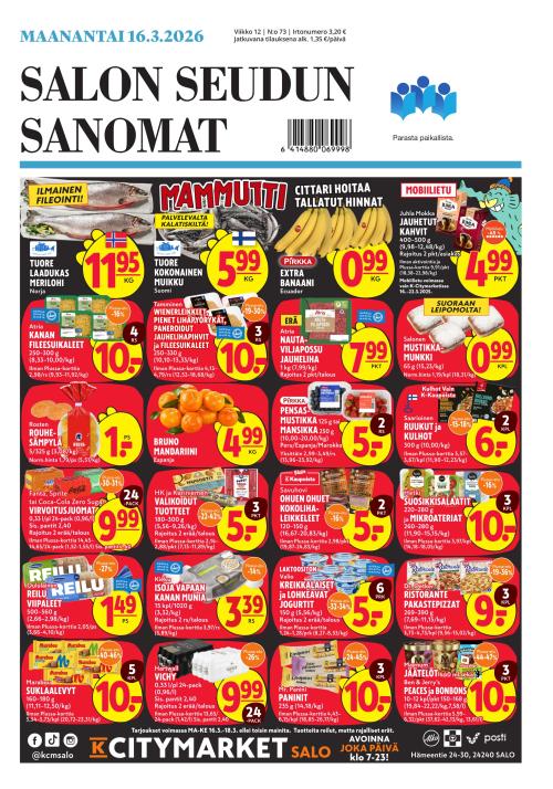 Salon Seudun Sanomat 16.3.2026