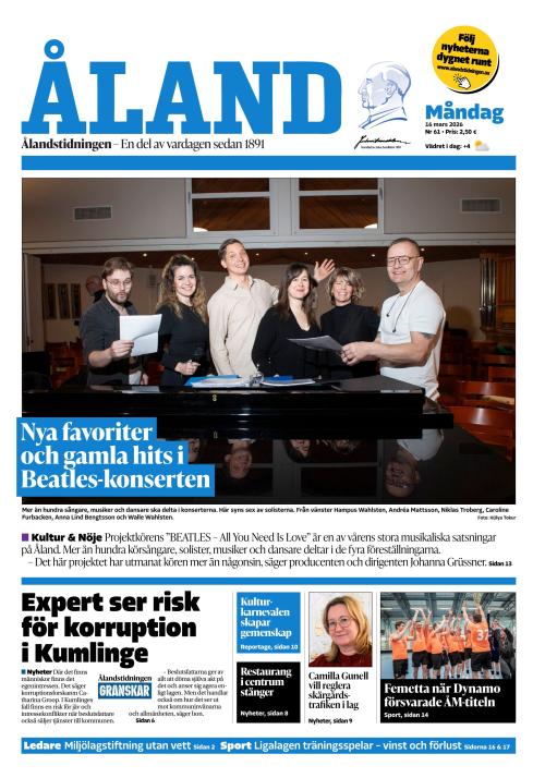 Ålandstidningen 16.3.2026