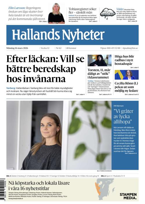 Hallands Nyheter 16.3.2026