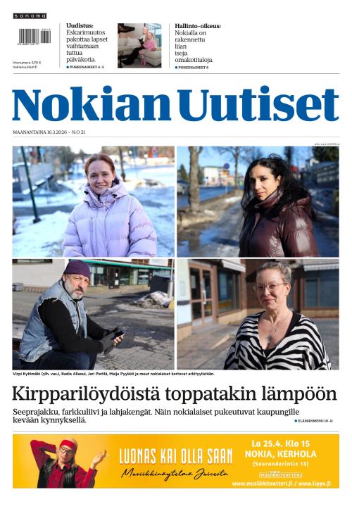 Nokian Uutiset 16.3.2026