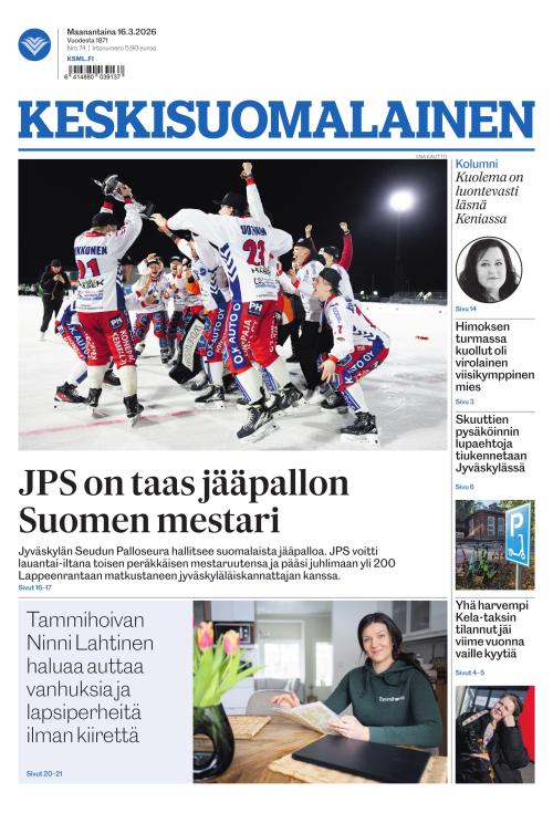 Keskisuomalainen 16.3.2026