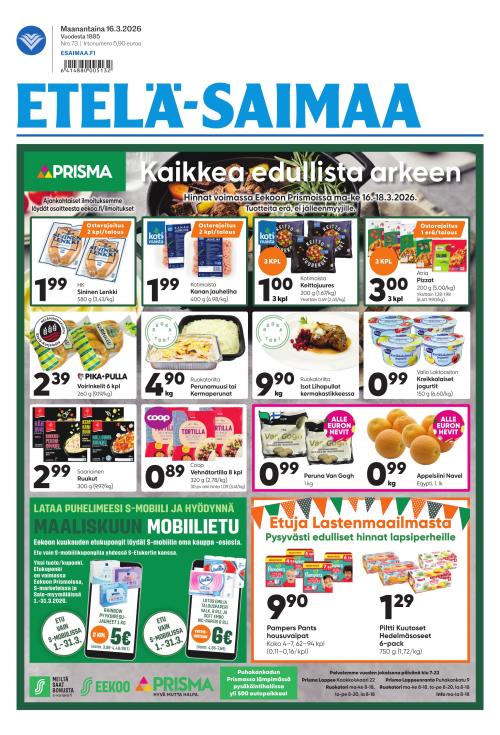 Etelä-Saimaa 16.3.2026