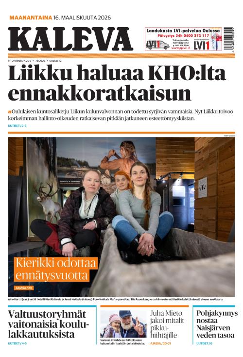 Kaleva 16.3.2026