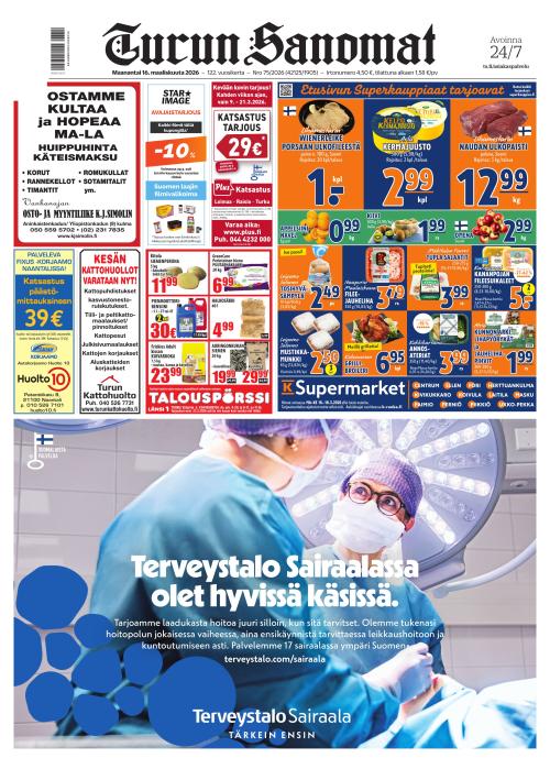 Turun Sanomat 16.3.2026