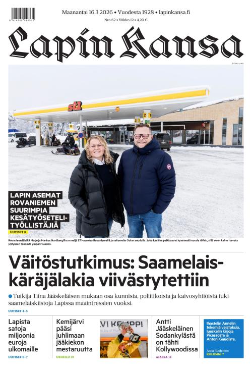 Lapin Kansa 16.3.2026