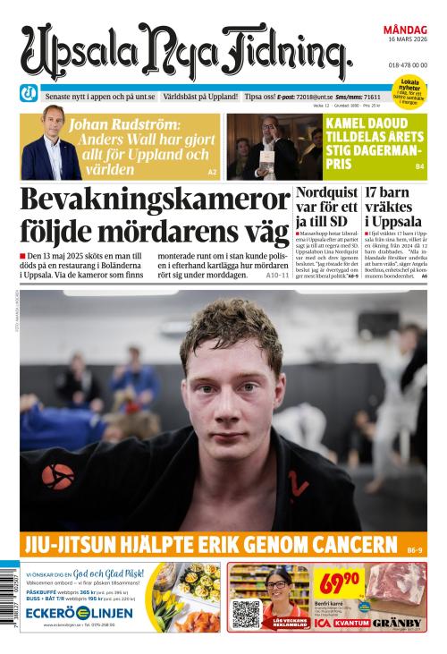 Upsala Nya Tidning 16.3.2026