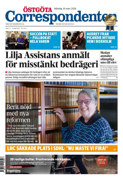 Östgöta Correspondenten 16.3.2026