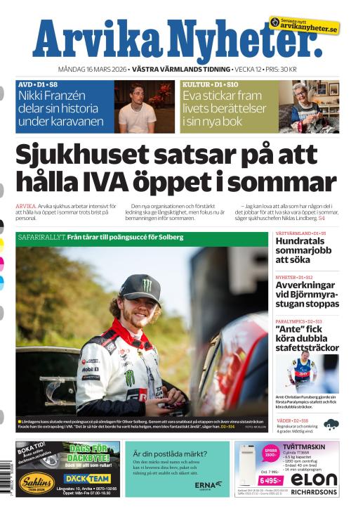 Arvika Nyheter 16.3.2026