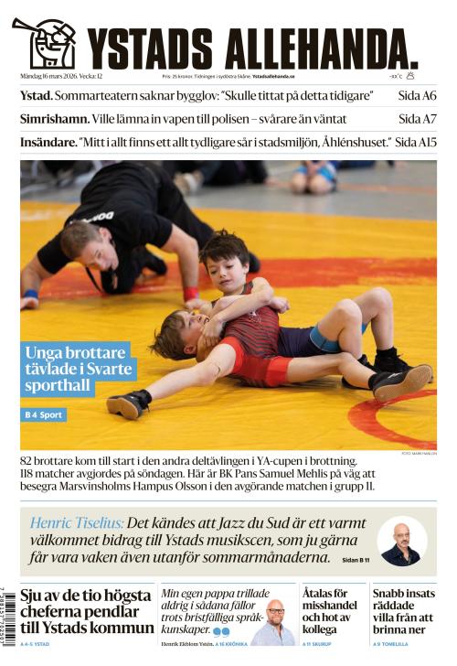 Ystads Allehanda 16.3.2026