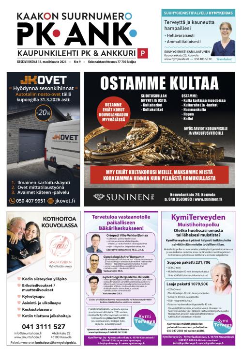 Kaupunkilehti Pohjois-Kymenlaakso 18.3.2026