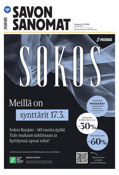 Savon Sanomat 17.3.2026