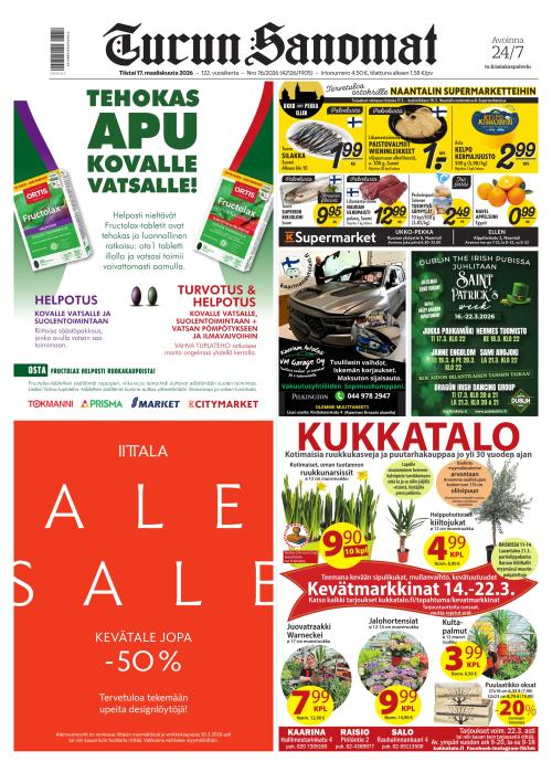 Turun Sanomat 17.3.2026