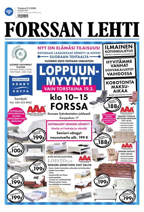 Forssan Lehti 17.3.2026