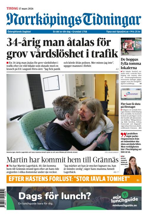Norrköpings Tidningar 17.3.2026