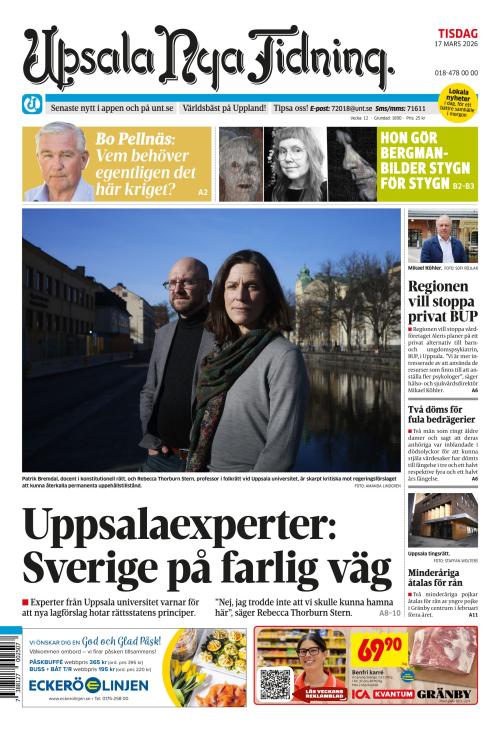 Upsala Nya Tidning 17.3.2026
