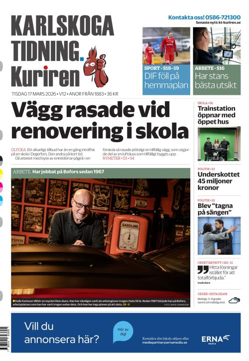 Karlskoga Tidning-Kuriren 17.3.2026