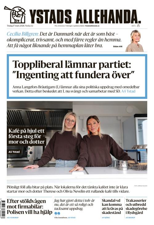 Ystads Allehanda 17.3.2026