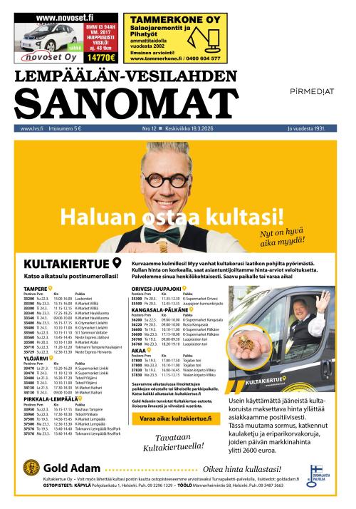Lempäälän-Vesilahden Sanomat 18.3.2026