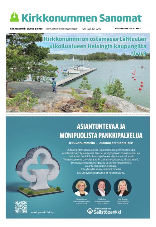 Kirkkonummen Sanomat 18.3.2026