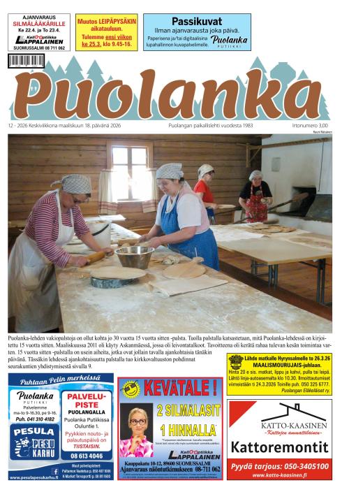 Puolanka-lehti 18.3.2026