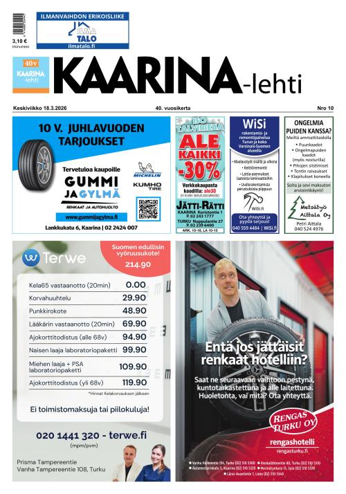 Kaarina-lehti 18.3.2026