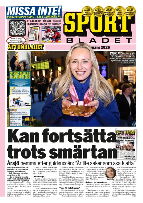 Aftonbladet Sportbladet 18.3.2026