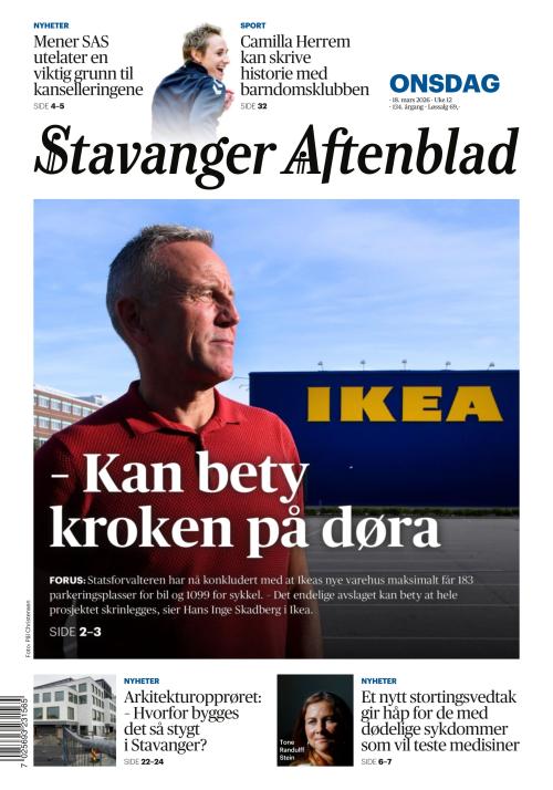Stavanger Aftenblad 18.3.2026