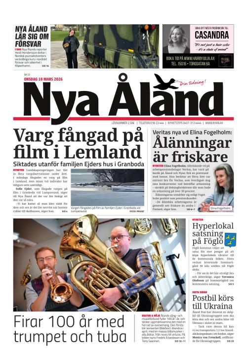 Nya Åland 18.3.2026