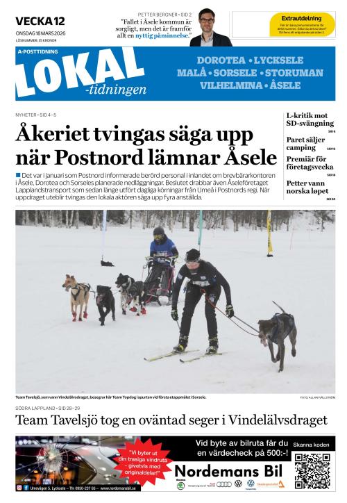 Lokaltidningen 18.3.2026