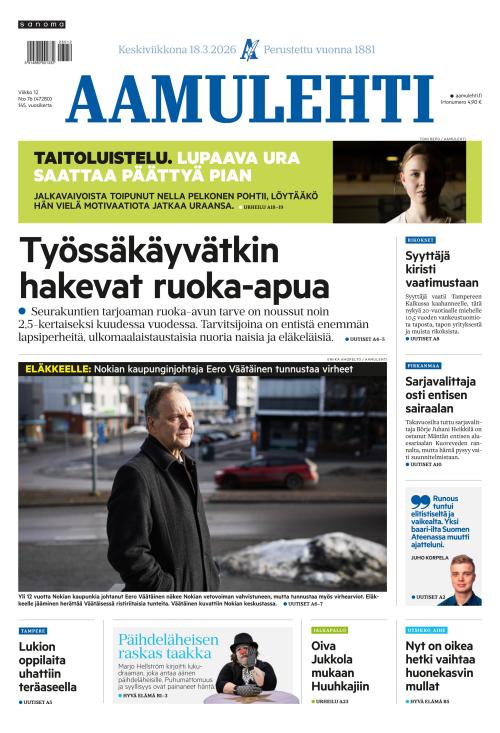 Aamulehti 18.3.2026