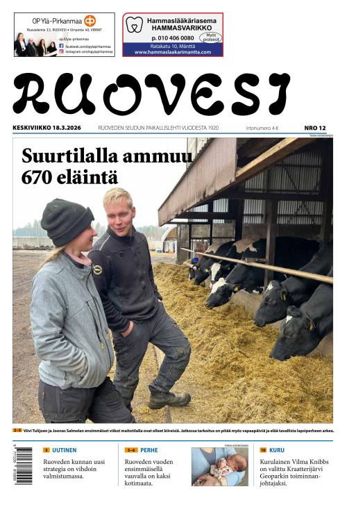 Ruovesi-lehti 18.3.2026