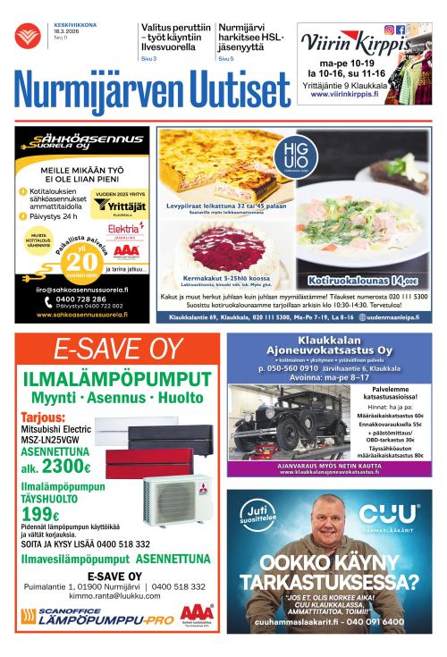 Nurmijärven Uutiset 18.3.2026