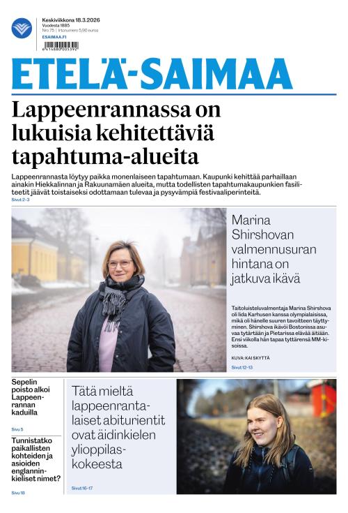 Etelä-Saimaa 18.3.2026
