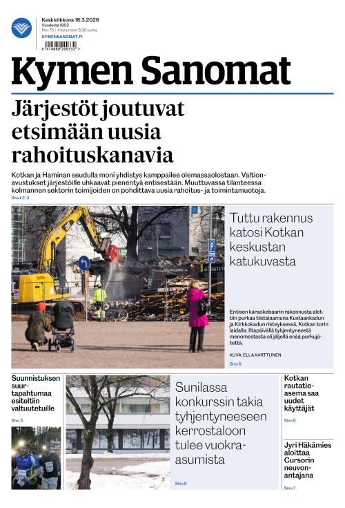 Kymen Sanomat 18.3.2026