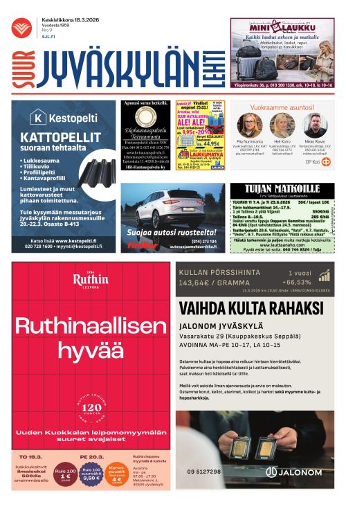 Suur-Jyväskylän Lehti 18.3.2026
