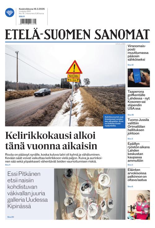 Etelä-Suomen Sanomat 18.3.2026