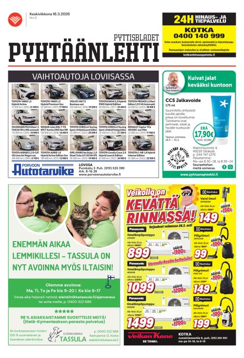 Pyhtäänlehti 18.3.2026