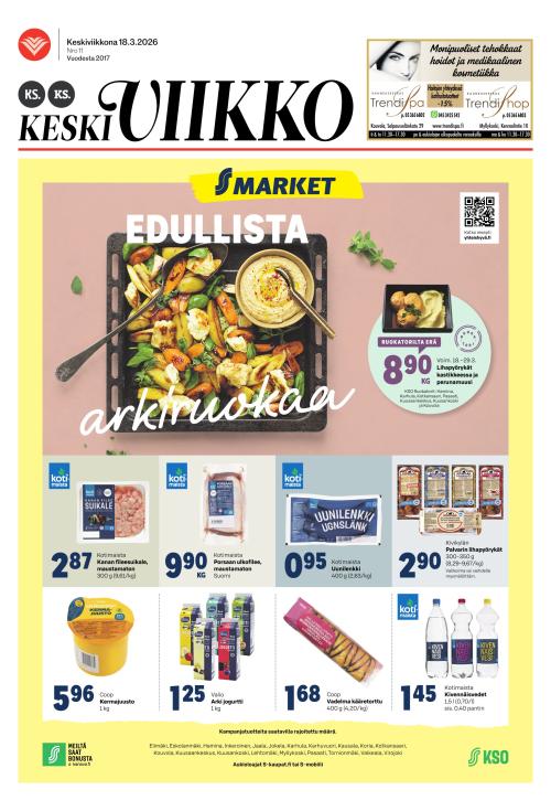 KS Keskiviikko (Kouvolan Sanomat ja Kymen Sanomat -liitteet) 18.3.2026