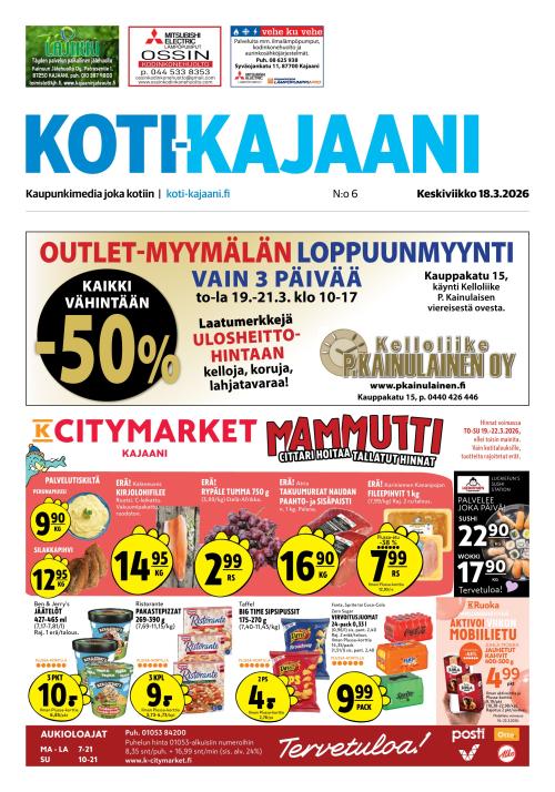 Koti-Kajaani 18.3.2026