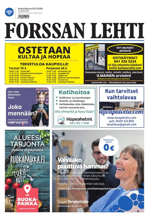 Forssan Lehti 18.3.2026