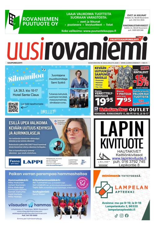Uusi Rovaniemi 18.3.2026