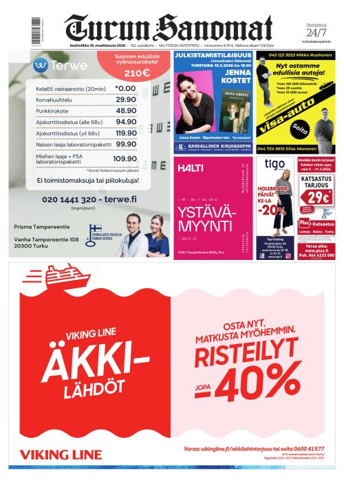 Turun Sanomat 18.3.2026