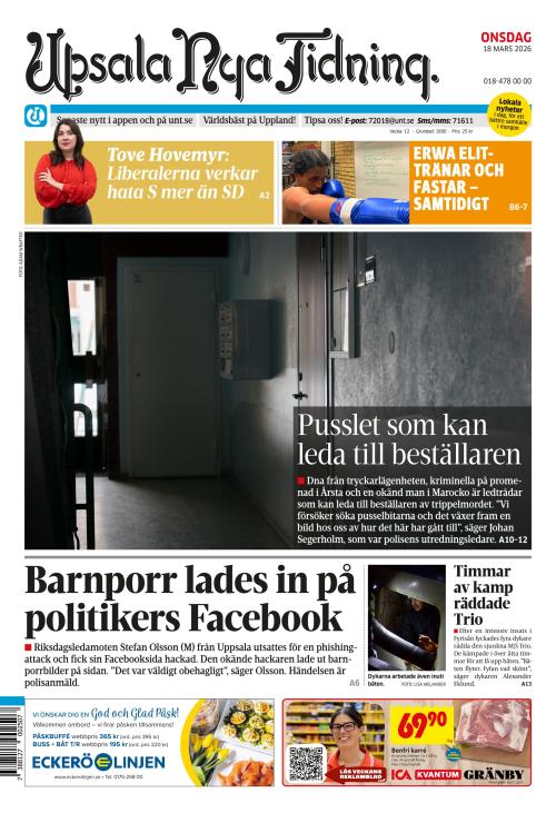 Upsala Nya Tidning 18.3.2026