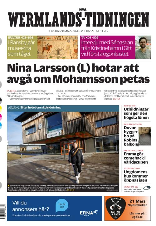 Nya Wermlands-Tidningen 18.3.2026