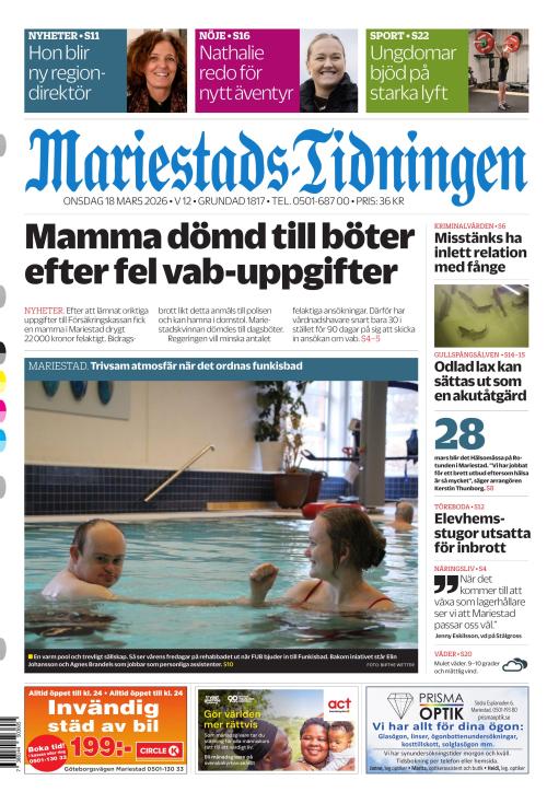 Mariestads-Tidningen 18.3.2026