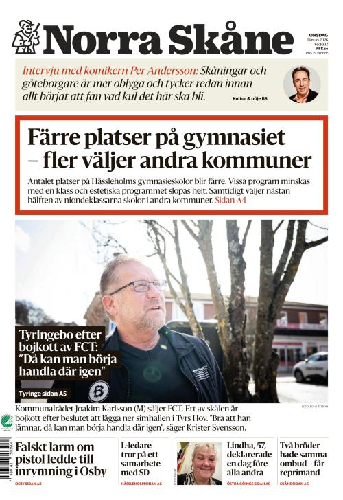 Norra Skåne 18.3.2026
