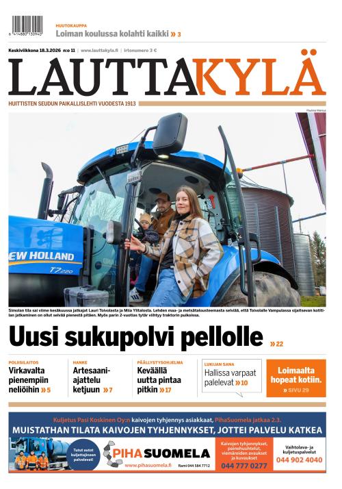 Lauttakylä-lehti 18.3.2026