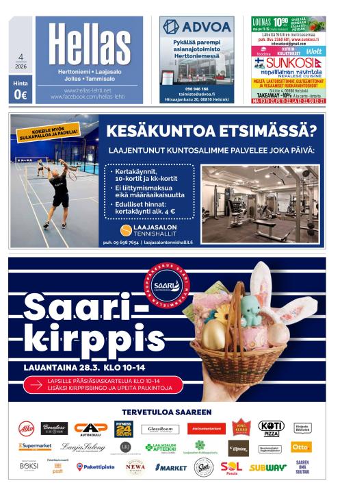Hellas-lehti 19.3.2026