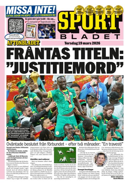 Aftonbladet Sportbladet 19.3.2026
